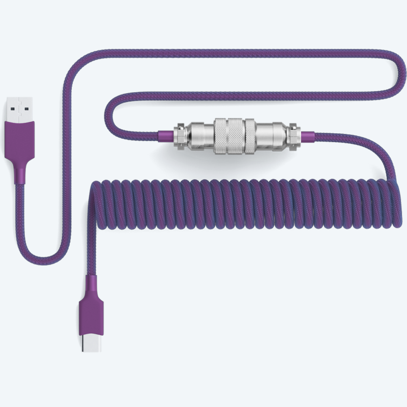 Aviator Coiled USB C Cable - Pwnage