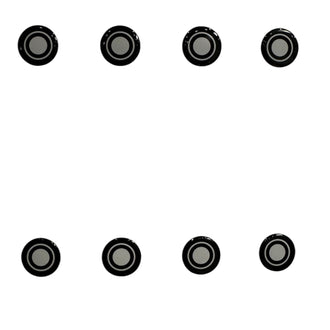 UltraGlide Universal dot Glasss Skates 8 pieces 0.7mm Thick Rounded DIY - Pwnage