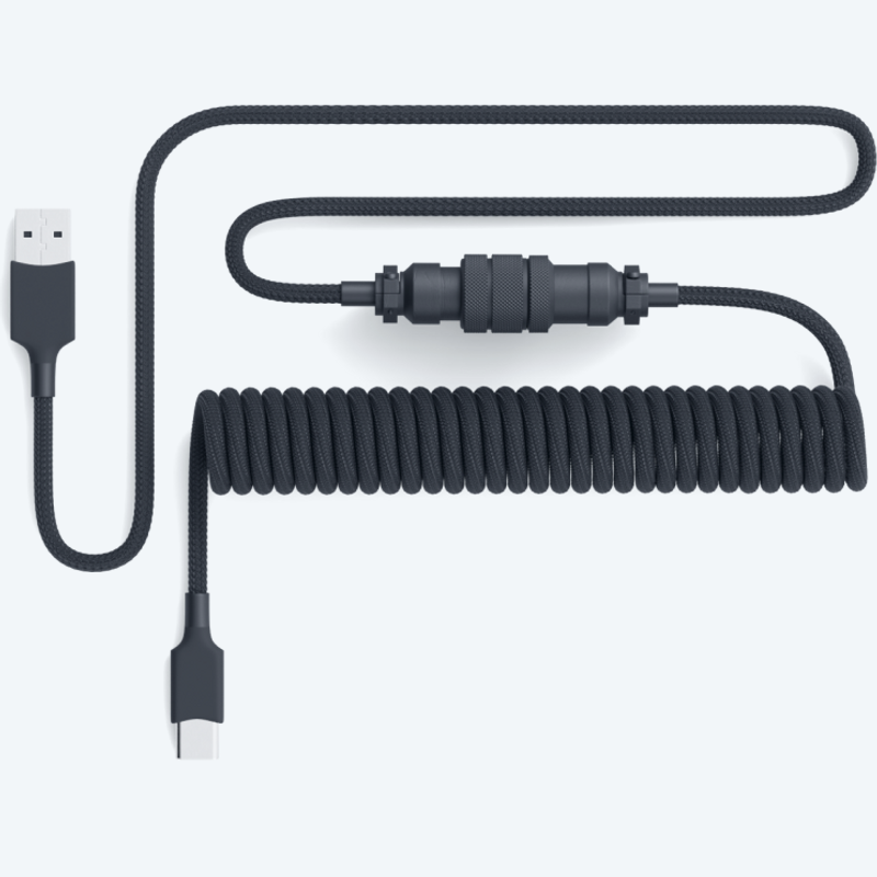 Aviator Coiled USB C Cable - Pwnage