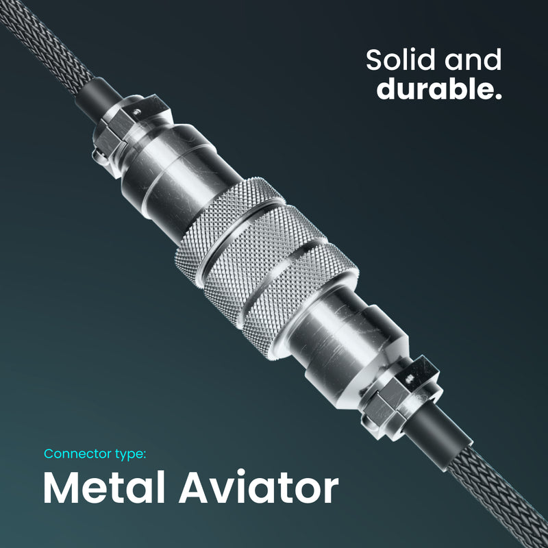 Aviator Coiled USB C Cable - Pwnage