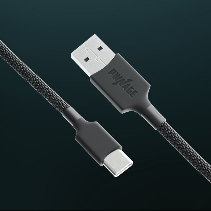 Aviator Coiled USB C Cable - Pwnage