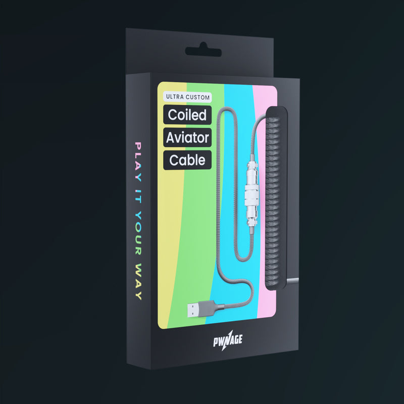Aviator Coiled USB C Cable - Pwnage