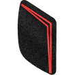 Trinity Glass Feet | Glass Red Trim on Black