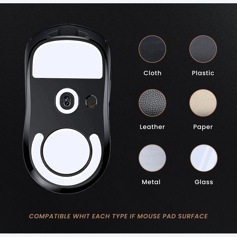 SmoothGlide PTFE Skates for Logitech G Pro Superlight X