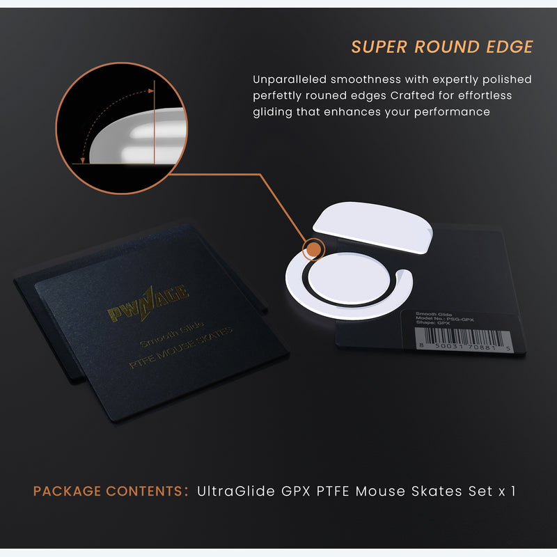 SmoothGlide PTFE Skates for Logitech G Pro Superlight X GPX