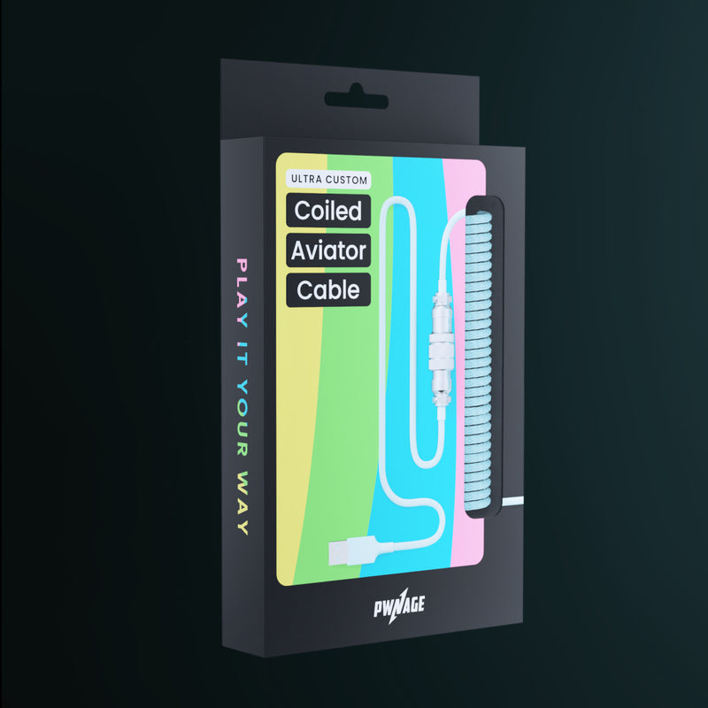 Aviator Coiled USB C Cable - Pwnage