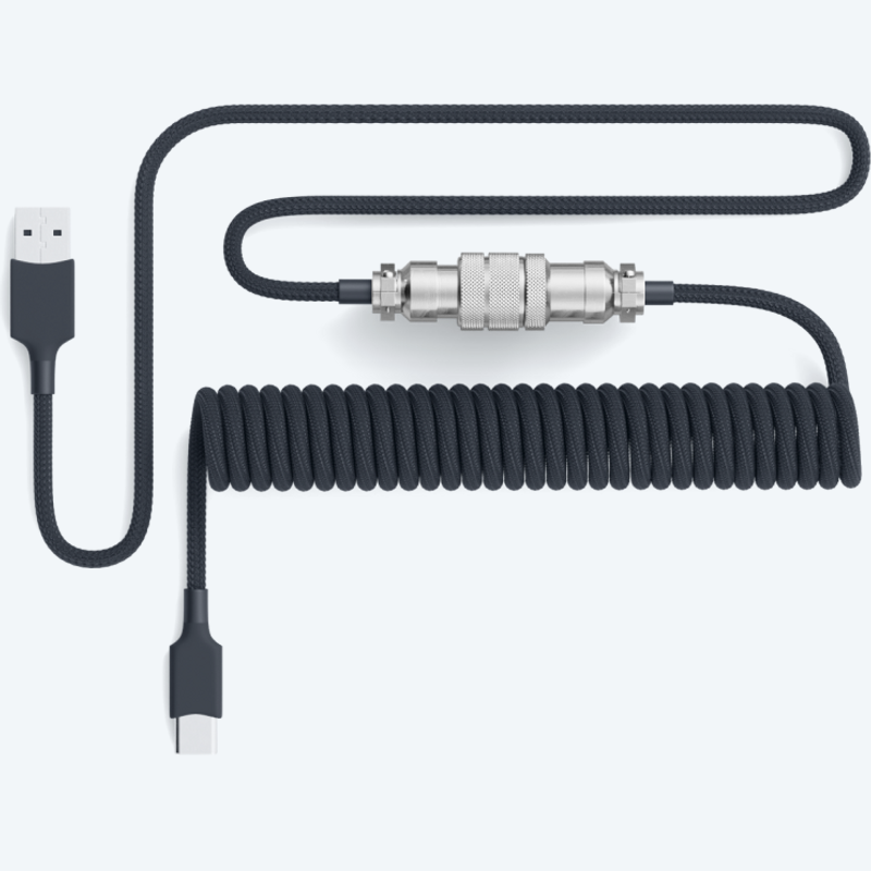 Aviator Coiled USB C Cable - Pwnage