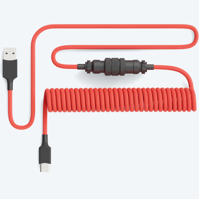 Aviator Coiled USB C Cable - Pwnage