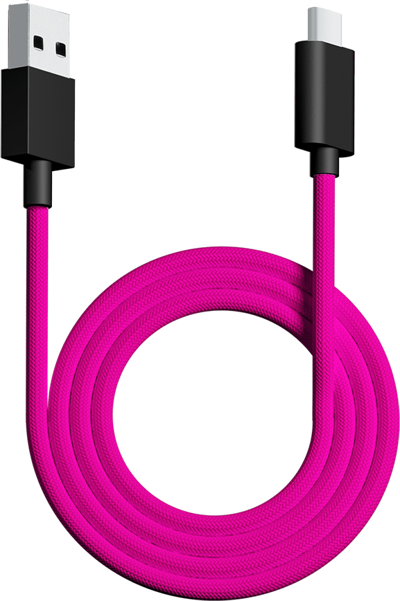 Pwnage USB C Paracord Cable Charging Flexible Wired Cord usb