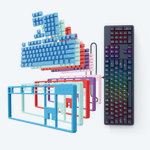 Full keyboard with Top Covers and Keycaps Black bundle