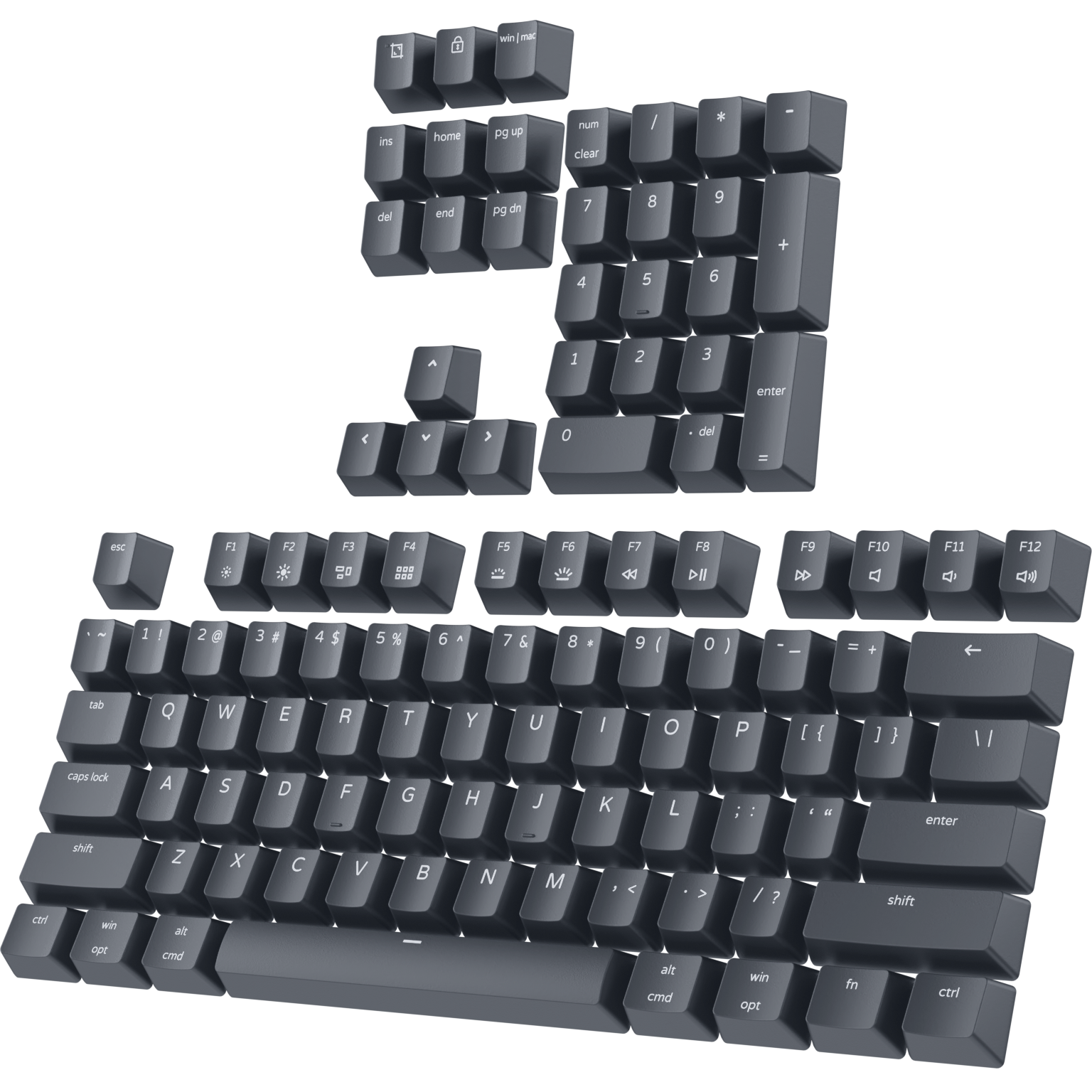 Full Keycap Set - Double Shot PBT Shine Through